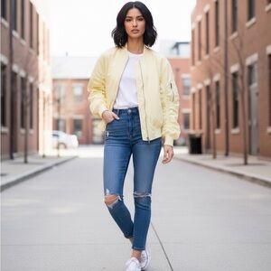 Yellow Bomber Jacket